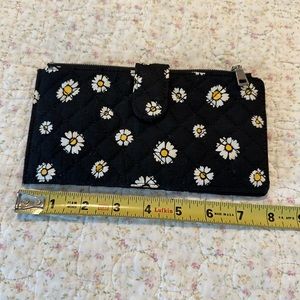 Card envelope wallet. Unused, 18 card slot, id slot, 2 zip pockets snap closure